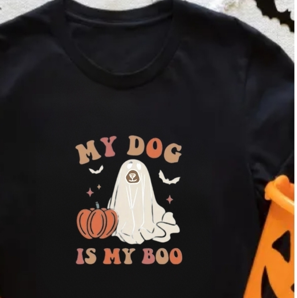 MY DOG IS MY BOO T-Shirt 👻👻🐾🐕